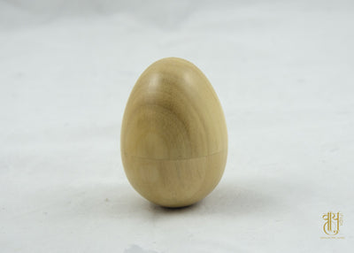 Handcrafted Wooden Egg-Shape Shaker Meditation and Showpiece Vayu 
