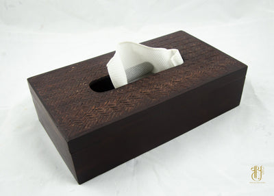 Handcrafted Wooden Tissue Box Tissue Box Vayu 