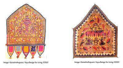 A Prayer To Ganesh: Embroidered Niche of Gujarat