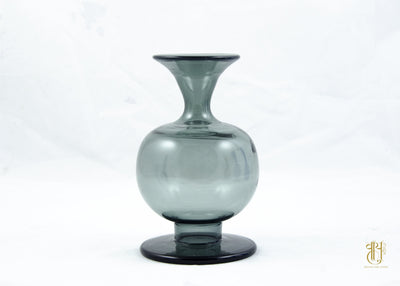 Handcrafted Murano Style Flower Vase Vase Vayu Grey 