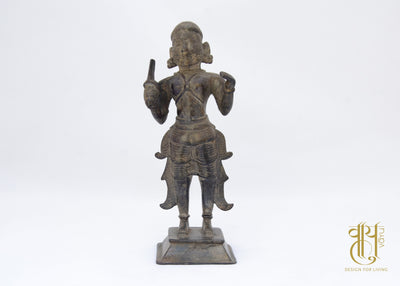 South Indian Warrior Saint Figurine Object Vayu 